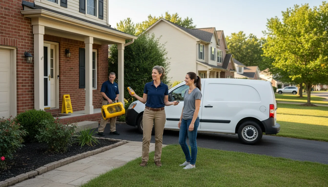 Residential water damage restoration in Bel Aire, KS